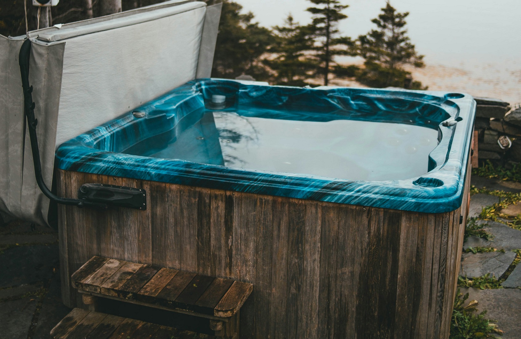 hot tub outside