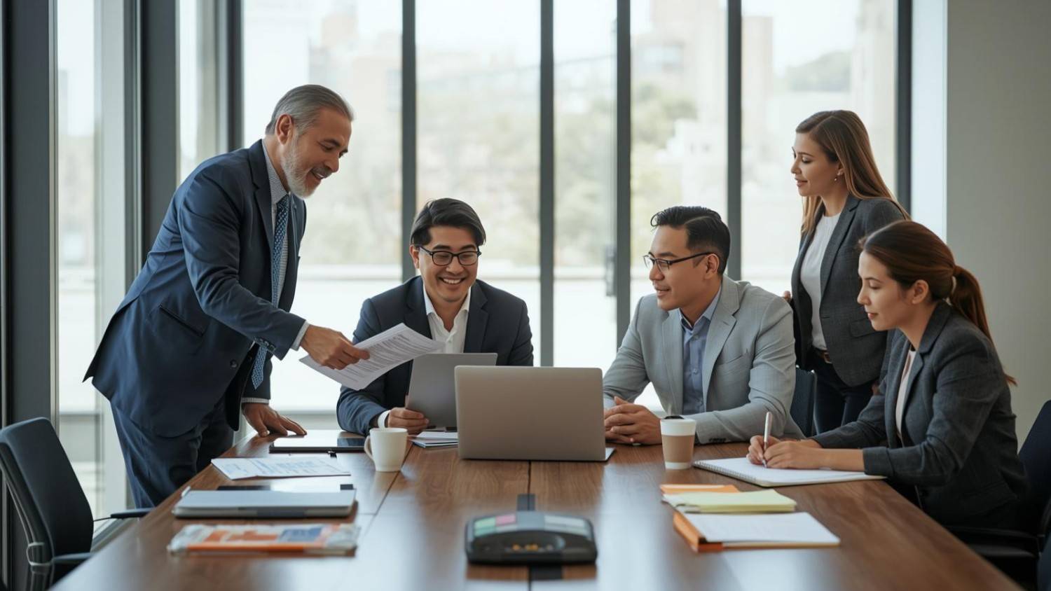 Business succession planning session with advisory group.