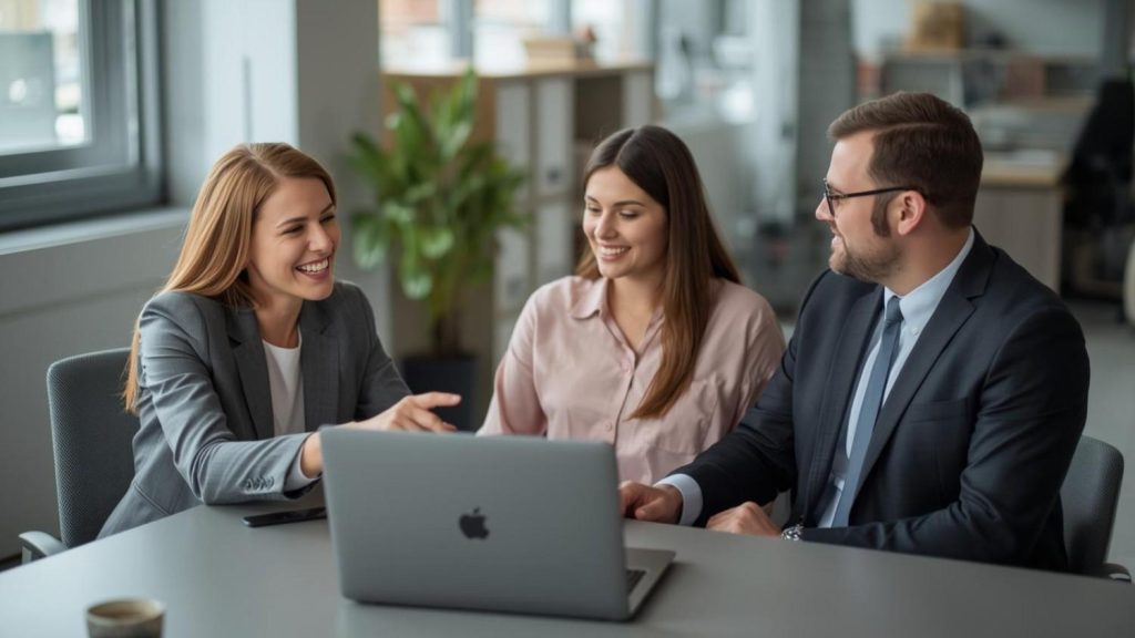 Business advisors guiding clients through the business sale process.